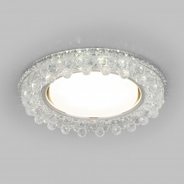 Встраиваемый точечный светильник с LED подсветкой 3025 GX53 CL прозрачный Elektrostandard