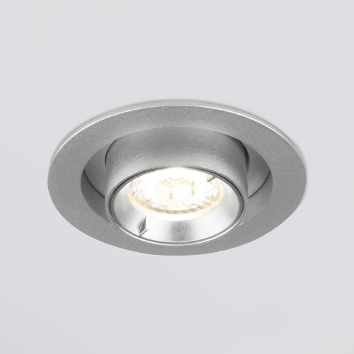 Встраиваемый точечный светодиодный светильник Pispa 10W 4200K серебро 9917 LED Elektrostandard
