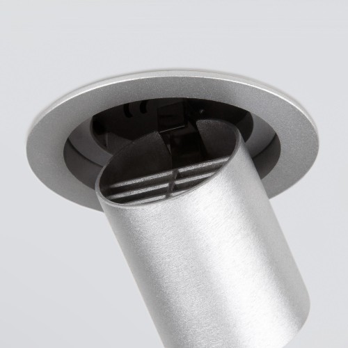 Встраиваемый точечный светодиодный светильник Pispa 10W 4200K серебро 9917 LED Elektrostandard