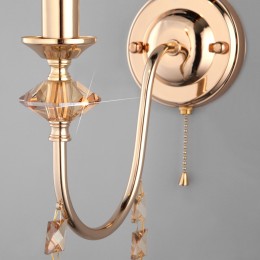 Бра с хрусталем 10120/1 золото Eurosvet