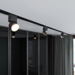 Basic System Трековый светильник 10W 4200K Impact чёрный матовый/золото 85514/01 Elektrostandard