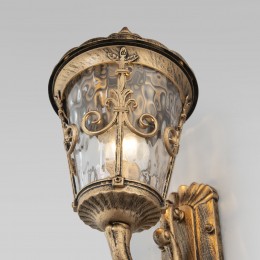 Diadema U черное золото уличный настенный светильник GLYF-8046U Elektrostandard