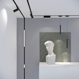 Flat Magnetic Трековый светильник 12W 4000K Insight чёрный 85091/01 Elektrostandard