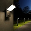 Ландшафтный светодиодный светильник Sensor IP54 1542 TECHNO LED черный Elektrostandard