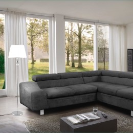 Напольный светильник с тканевым абажуром 01072/1 хром Eurosvet