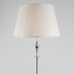 Напольный светильник с тканевым абажуром 01072/1 хром Eurosvet