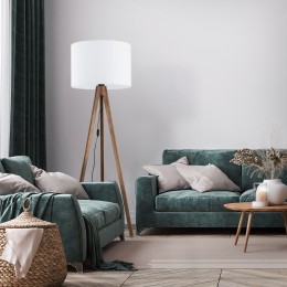 Напольный светильник с тканевым абажуром 16003 Grand TK Lighting