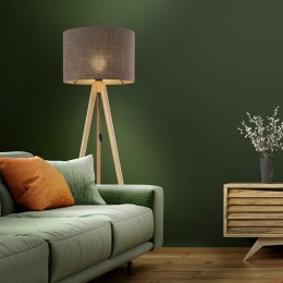 Напольный светильник с тканевым абажуром 16026 Grand TK Lighting