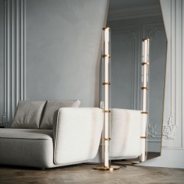 Напольный светодиодный светильник 80537/1 латунь Eurosvet