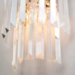 Настенный светильник с хрусталем 10130/1 золото Eurosvet