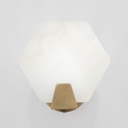 Настенный светильник с мраморным рассеивателем 60158/1 латунь Eurosvet