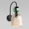 Настенный светильник со стеклянным плафоном 11143 Sophia Green Cognac TK Lighting