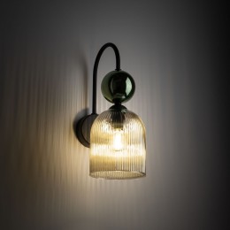 Настенный светильник со стеклянным плафоном 11143 Sophia Green Cognac TK Lighting