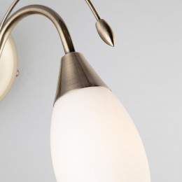 Настенный светильник со стеклянным плафоном 22080/1 античная бронза Eurosvet