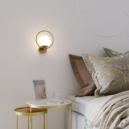 НАСТЕННЫЙ СВЕТИЛЬНИК СО СТЕКЛЯННЫМ ПЛАФОНОМ 50289 Eurosvet