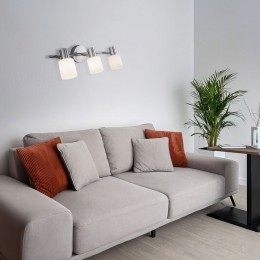 Настенный светильник со стеклянными плафонами 20089/3 хром Eurosvet