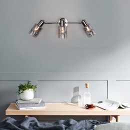 Настенный светильник со стеклянными плафонами 20120/3 чёрный жемчуг Eurosvet