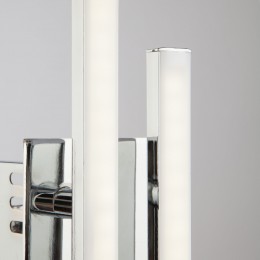 Настенный светодиодный светильник в стиле минимализм 90020/2 хром Eurosvet