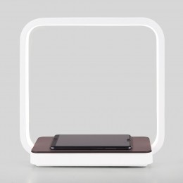 Настольный светодиодный светильник с беспроводной зарядкой и регулировкой яркости 80502/1 коричневый Eurosvet