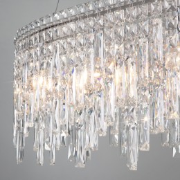 Подвесная люстра с хрусталем 60159/10 хром Eurosvet