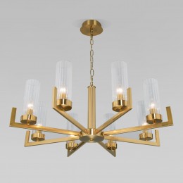 Подвесная люстра со стеклянными плафонами 60133/8 латунь Eurosvet