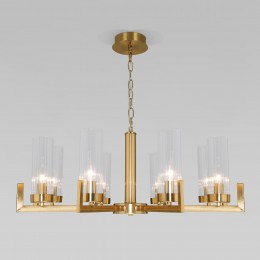 Подвесная люстра со стеклянными плафонами 60133/8 латунь Eurosvet