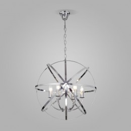 Подвесная люстра в стиле лофт 60139/6 хром Eurosvet