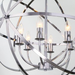 Подвесная люстра в стиле лофт 60139/6 хром Eurosvet