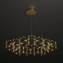 Подвесная светодиодная люстра 90169/15 медь Eurosvet