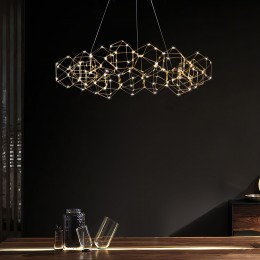 Подвесная светодиодная люстра 90169/15 медь Eurosvet