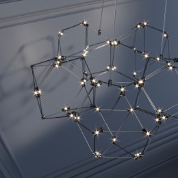 Подвесная светодиодная люстра 90169/5 черный жемчуг Eurosvet