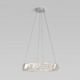 Подвесной светильник с хрусталем 101004 LED никель хрусталь Strotskis Eurosvet