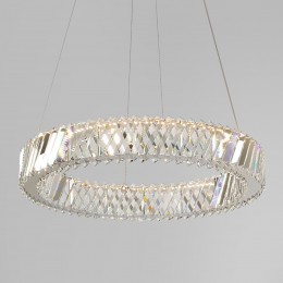 Подвесной светильник с хрусталем 101004 LED никель хрусталь Strotskis Eurosvet