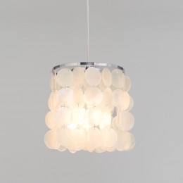 Подвесной светильник с перламутром 60185/1 хром/перлаиутр Eurosvet