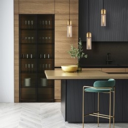 Подвесной светильник со стеклянным плафоном 50180/1 янтарный Eurosvet