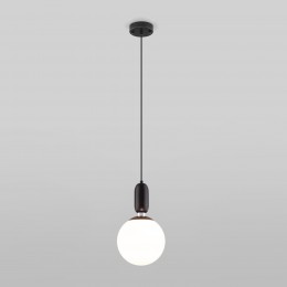 Подвесной светильник со стеклянным плафоном 50197/1 черный Eurosvet