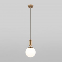 Подвесной светильник со стеклянным плафоном 50197/1 латунь Eurosvet