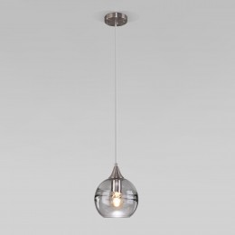 Подвесной светильник со стеклянным плафоном 50221/1 дымчатый Eurosvet