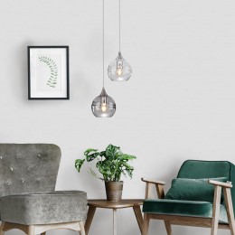 Подвесной светильник со стеклянным плафоном 50221/1 дымчатый Eurosvet