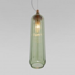 Подвесной светильник со стеклянным плафоном 50252/1 зеленый Eurosvet