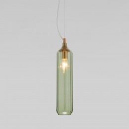 Подвесной светильник со стеклянным плафоном 50252/1 зеленый Eurosvet