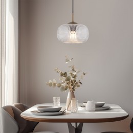 Подвесной светильник со стеклянным плафоном 50262/1 прозрачный Eurosvet