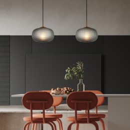 Подвесной светильник со стеклянным плафоном 50262/1 серый Eurosvet