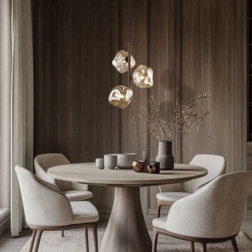 Подвесной светильник со стеклянными плафонами 11036 Lava Brown TK Lighting