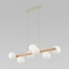 Подвесной светильник со стеклянными плафонами 5905 Estera Wood TK Lighting