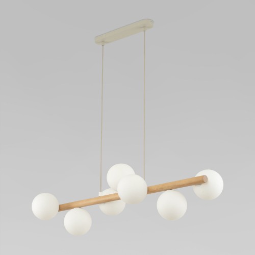 Подвесной светильник со стеклянными плафонами 5905 Estera Wood TK Lighting
