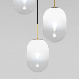 Подвесной светильник со стеклянными плафонами 60161/3 латунь Eurosvet