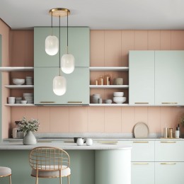 Подвесной светильник со стеклянными плафонами 60161/3 латунь Eurosvet