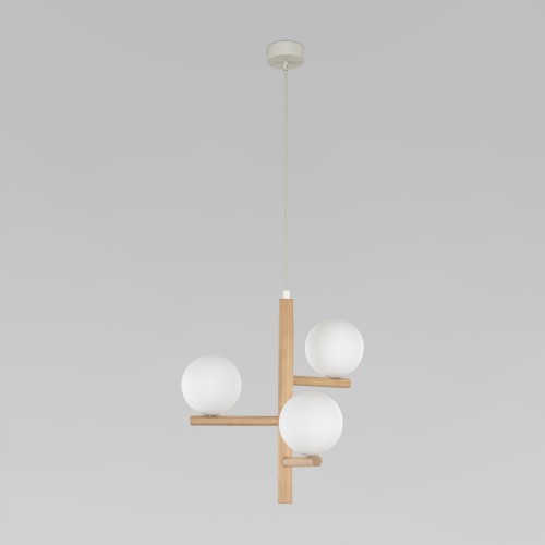 Подвесной светильник со стеклянными плафонами 6799 Estera Wood TK Lighting