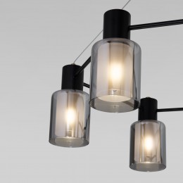 Подвесной светильник со стеклянными плафонами 70219/6 черный/античная бронза Eurosvet